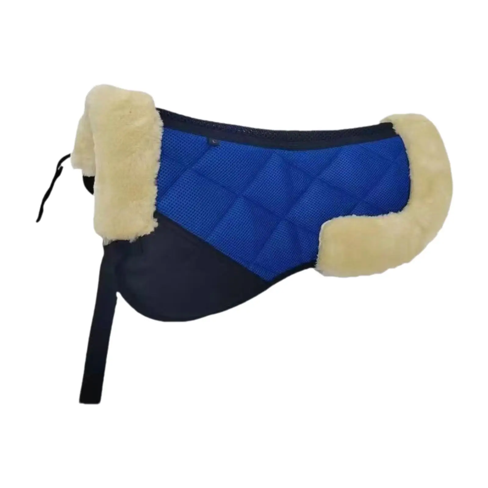 Horse English Saddle Pad Contoured Wear Resistant Equestrian Shock Absorbing Accessory Quilted Breathable Saddle Mat Balance Pad