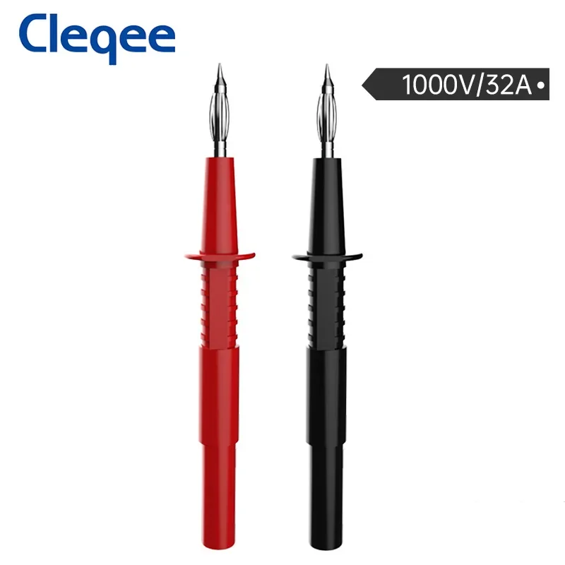 

Cleqee P5011 2 шт. 4 мм банановый штекер мультиметр тестовый зонд 2 в 1 тестовый инструмент с 4 мм разъемом 1000 В 32A