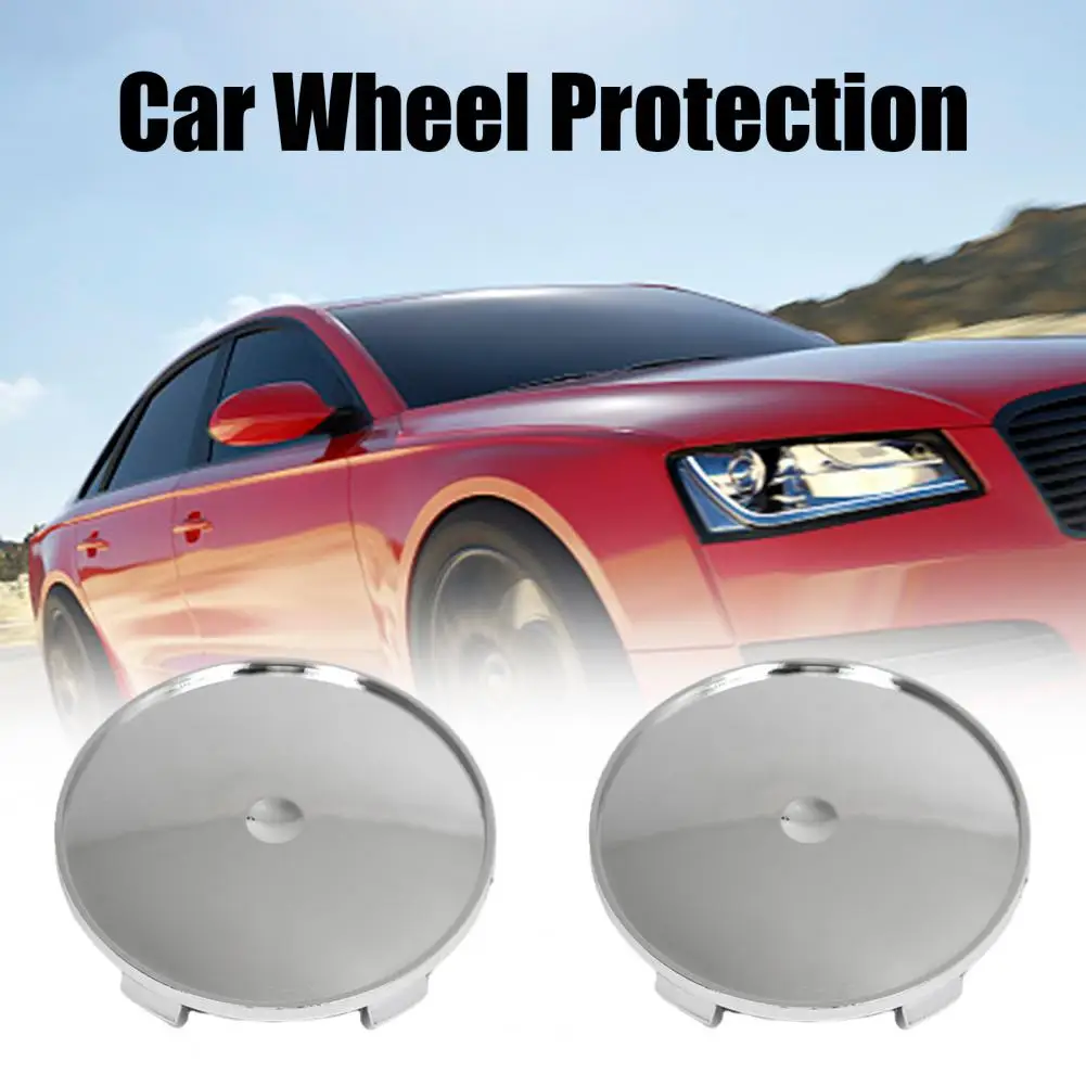 

4Pcs 68mm Car Wheel Hubcaps Chrome Plated Auto Rim Covers Dust-Proof Stylish Customizable Logo Small Wheel Cover Accessories