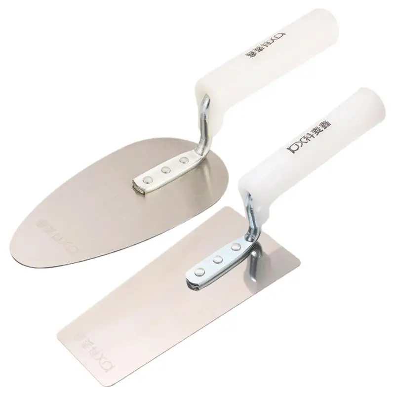 Concrete Trowel Stainless Steel Plastering Trowel Grout Ergonomic Handle Masonry Tools Construction Grouting