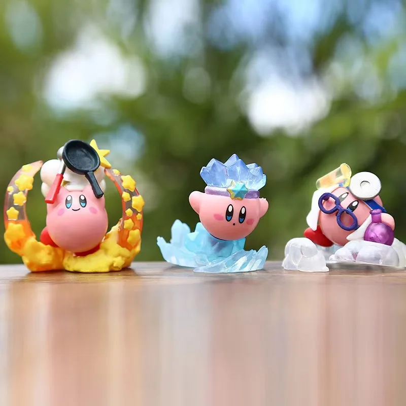 Game Kirby Action Figures Cute Cartoon Characters Desktop ornaments Figurine PVC Model Fans Collection Birthday Gift for Fans view 4