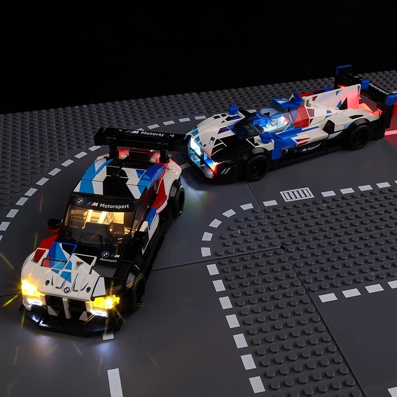 레고 BMW M4 GT3 BMW M 하이브리드 V8 레이싱카 76922(블록 제외)에 적합한 모델 없는 LED 조명 세트