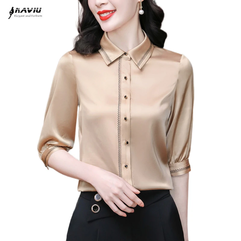 White Office Shirt Women Work | Formal White Shirts Women | Formal Tops ...