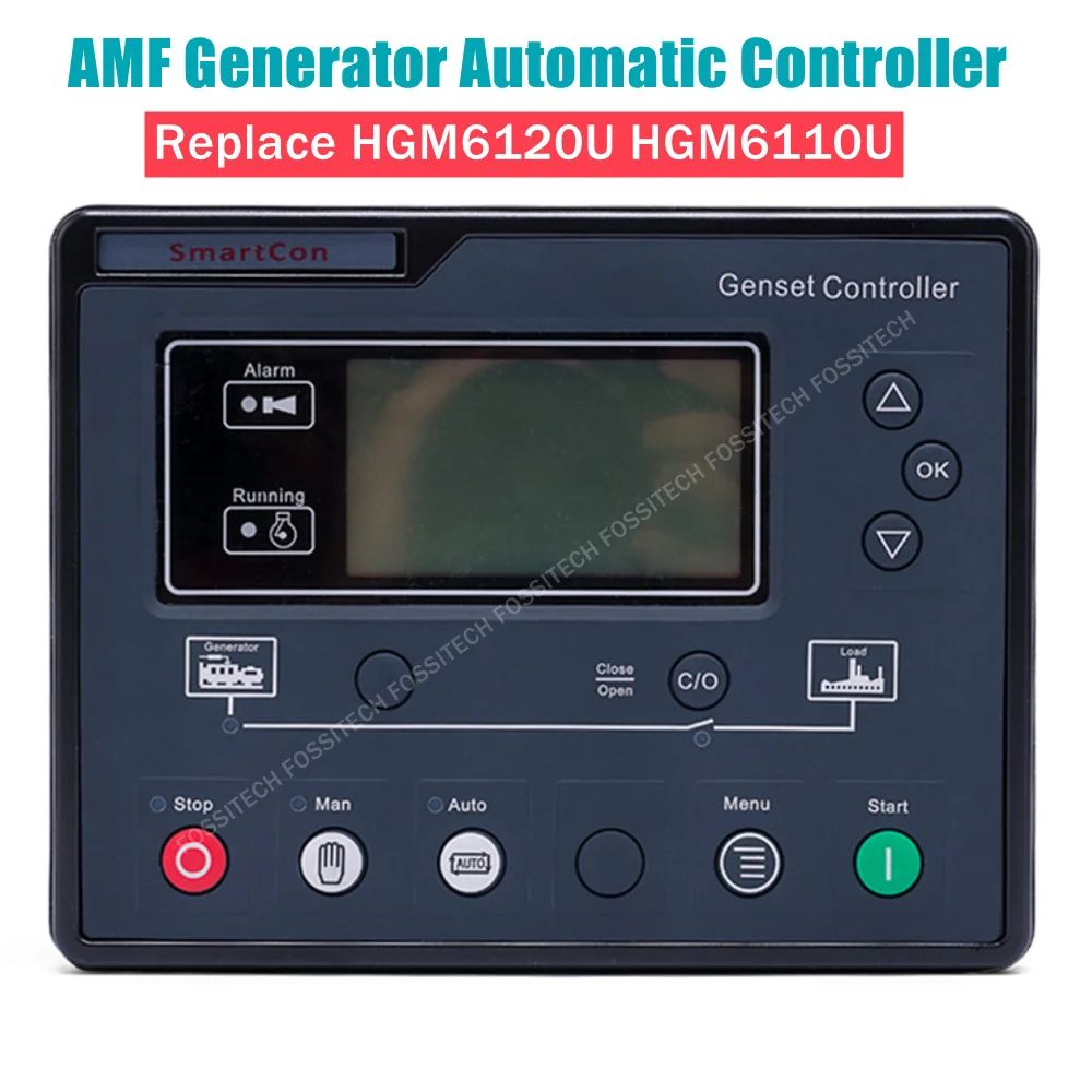 

6110U 6120U дизельный двигатель AMF Генератор Автоматическая панель управления генераторная панель контроль генератора ЖК-дисплей Замена HGM6120U HGM6110U