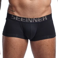 Sous-vêtements pour hommes, boxers respirants en coton, culottes douces taille basse 5
