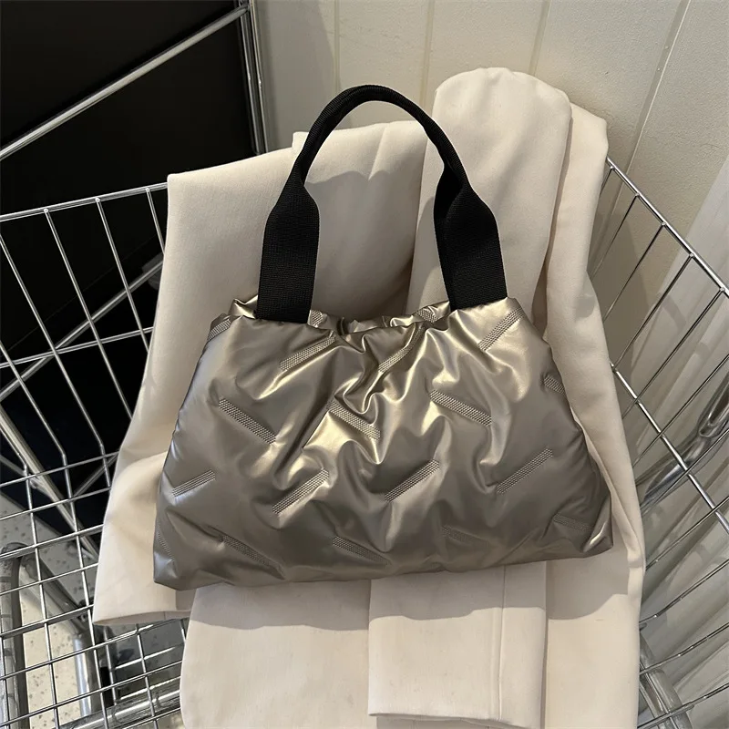 

Новая вместительная пуховая сумка, сумка-тоут через плечо, роскошная дизайнерская сумка, кошельки и сумочки