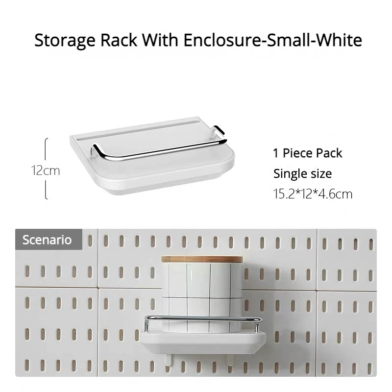 Multi-Functional Pegboard Wall Organizer with Shelves