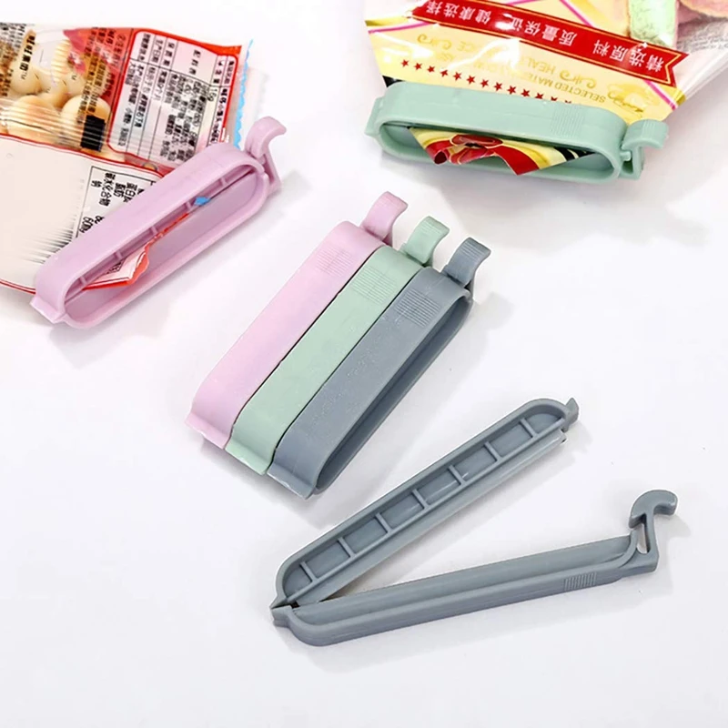 12 Pcs Sealing Chips Food Bag Storage Clips Colorful For Snack And Tea Bags Sandwich Kitchen Clips Potato Chips Sturdy