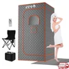 Portable Home Spa Sauna Box Thicken Cotton Tent 3L Steam Generator 71'' x 36'' x 36'' Full Indoor Sauna Room Two Waterproof 1