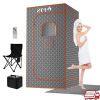 Portable Home Spa Sauna Box Thicken Cotton Tent 3L Steam Generator 71'' x 36'' x 36'' Full Indoor Sauna Room Two Waterproof 1