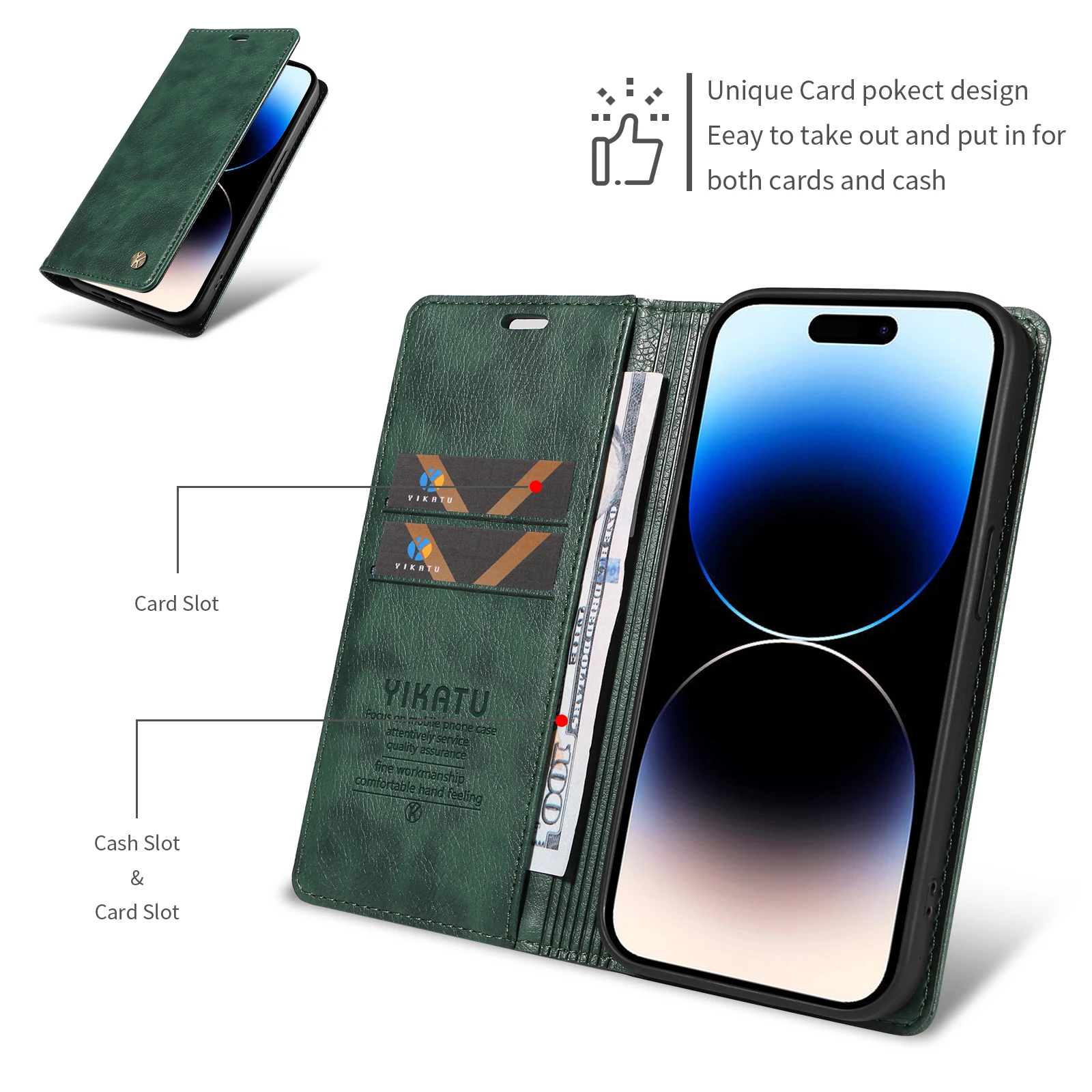 Premium Wallet Phone Case - Elegant and Functional Protective Cover