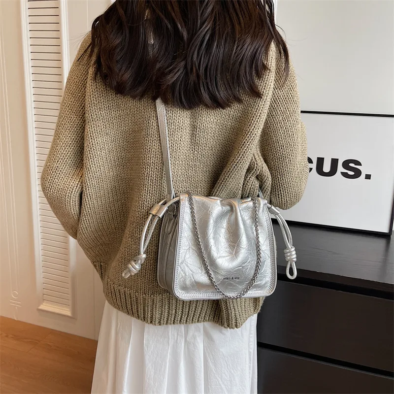 2023 New Trend Fashion PU Chain Versatile Simple High Quality Shoulder Crossbody Bag For Women Girl Sale With Free Shipping
