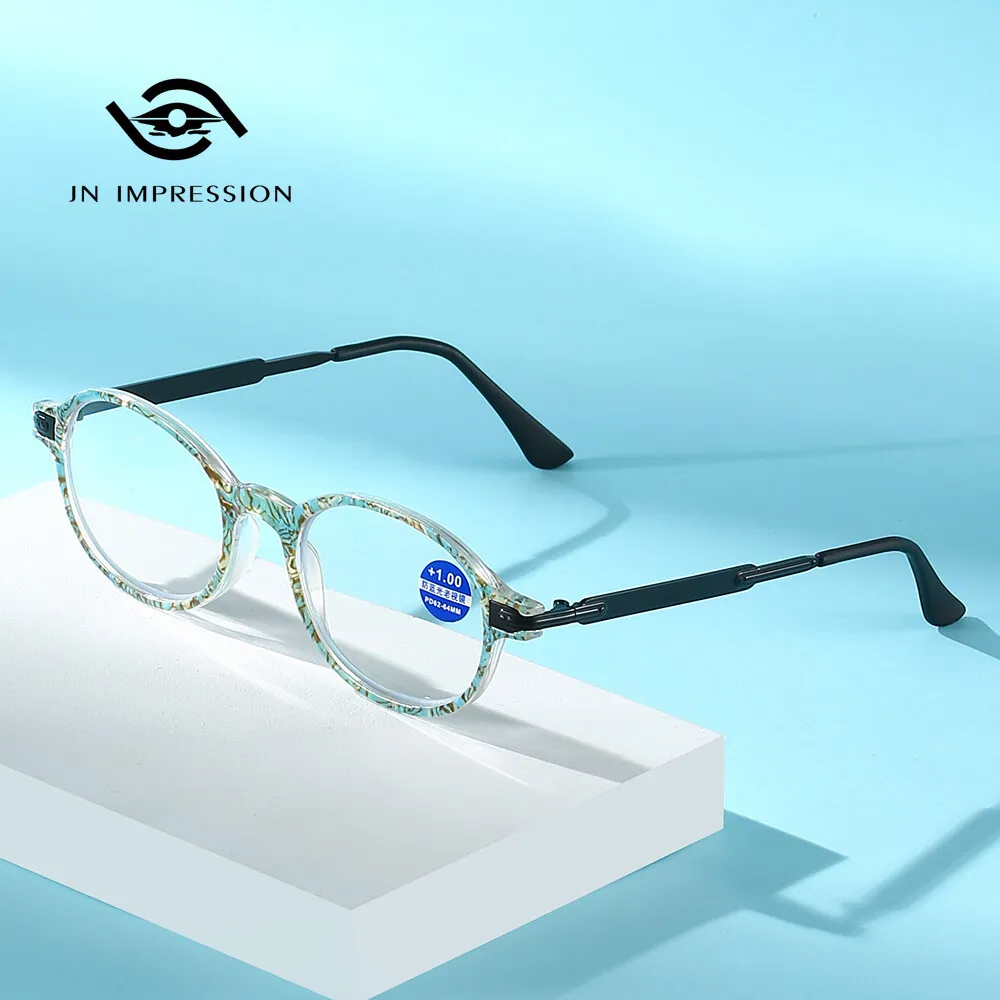 

Anti-blue Light Glasses Men's Women's Gold Retro Hd Reading Glasses Elderly Plus Glasses+100,+150,+200,+250,+300,+350