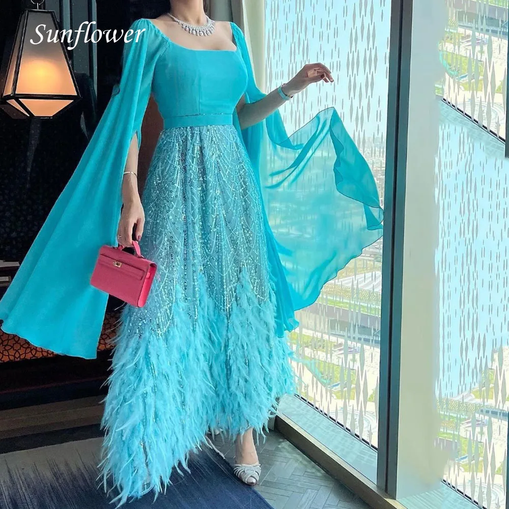 

Шифоновое платье-Русалка длиной до щиколотки, с круглым вырезом