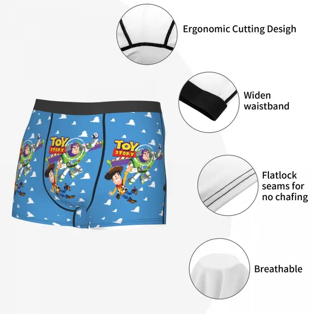 Toy Story 8Bit Woody And Buzz Underwear 4
