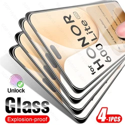 Premium Protective Glass Case with 9H Screen Protector for Honor 600 Lite (Transparent - 1Pcs)