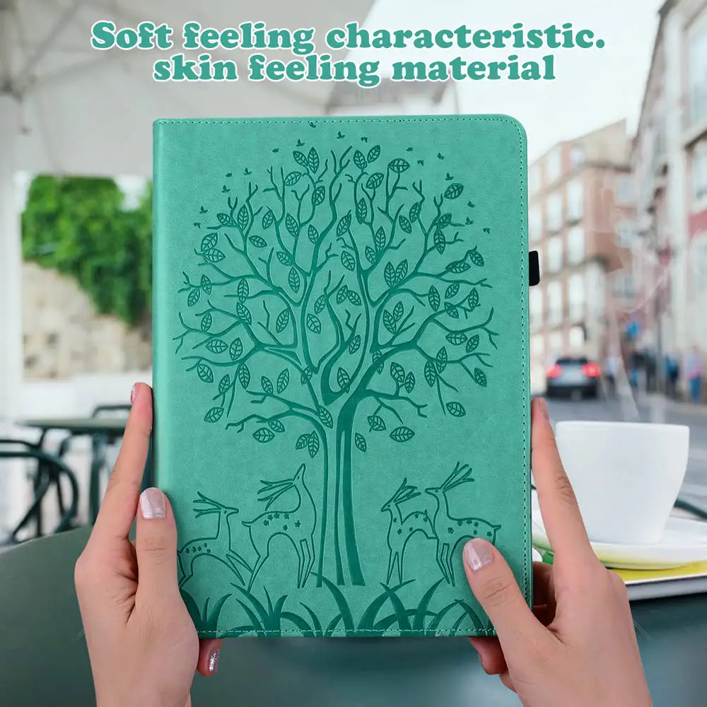 Elegant Deer Design TPU Tablet Cover