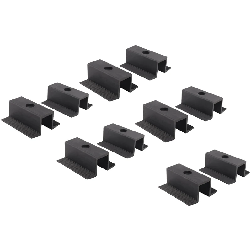 50 X Centre Clamp PV Solar Panels, Black, Module Clamp For All Frame Heights, Solar Panels Bracket For Panels Roof