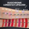 CHARMACY 2 in 1 glitter lip gloss Moisturing longstay duochrome lip glaze 8 color makeup for women 2