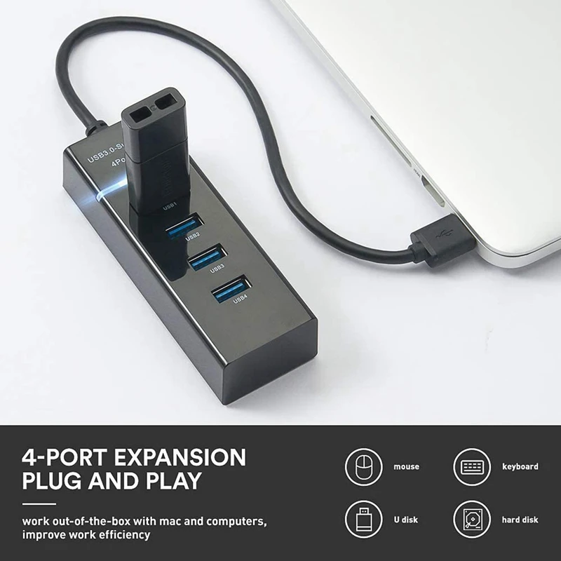 USB HUB 3.0 5Gbps 4 Ports Super Speed High Quality Computer Peripherals images - 6