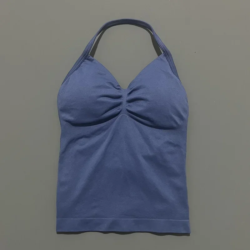 HISTELLO Df Dupe Gym Longline Strappy Top Yoga Vest Woman Backless Tank Tops Sports Fitness Bras Running Workout Gym Halter 106 S21ffcec8530047d09afcea63b99ff6b3L