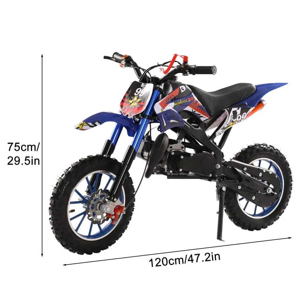 49cc 2-Stroke Kids Dirt Bike Mini Pit Bike Dirt Motorcycle Gas Power Kids Mini Motorcycle Ride On Pocket Motorbike