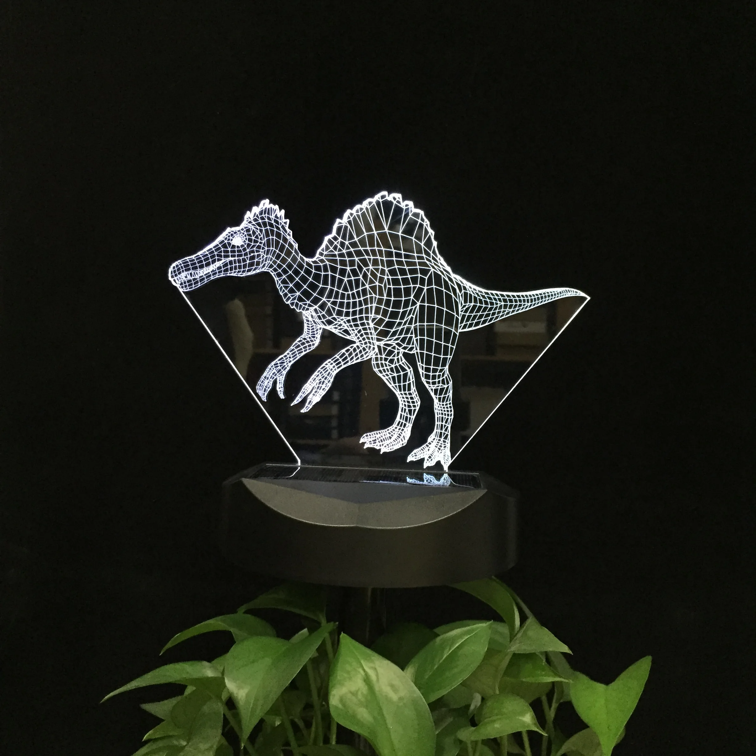 

3d-лампа для газона, двора, сада, с солнечной батареей