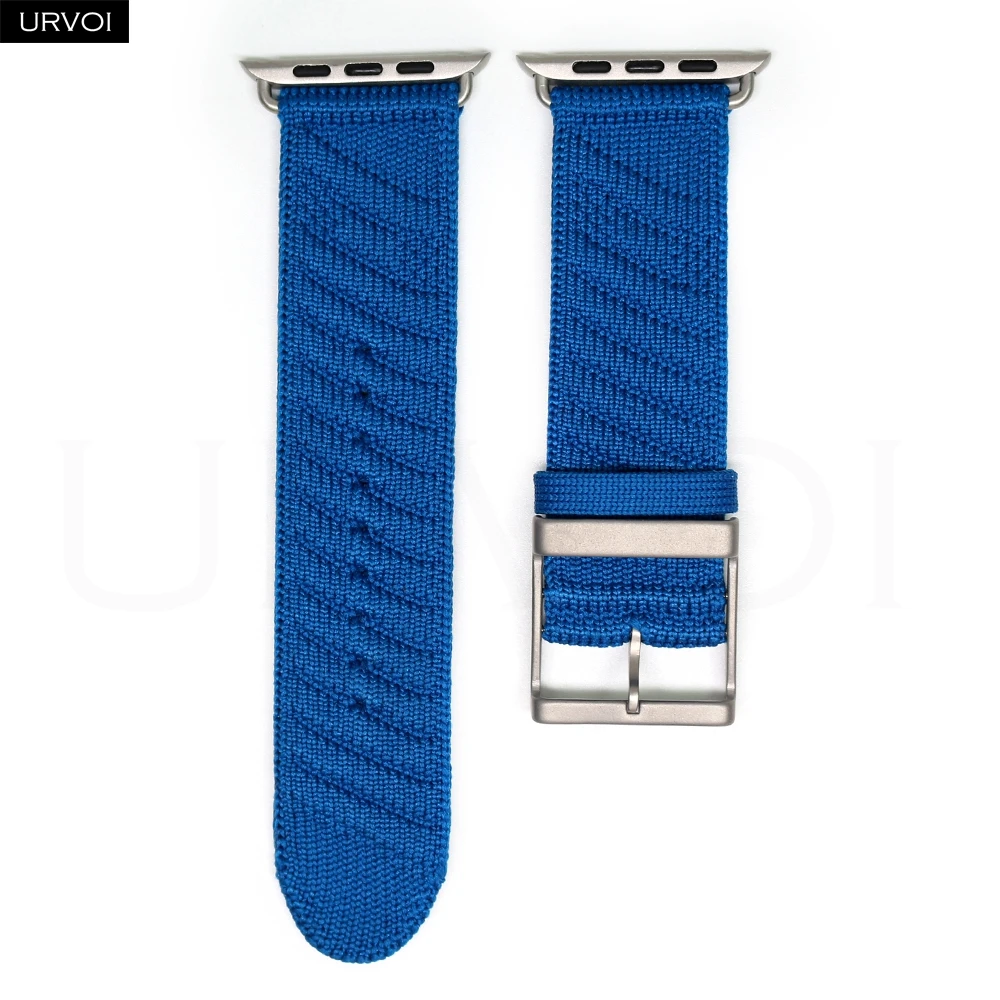 URVOI Ocean Waves Pattern Strap with Custom Buckle