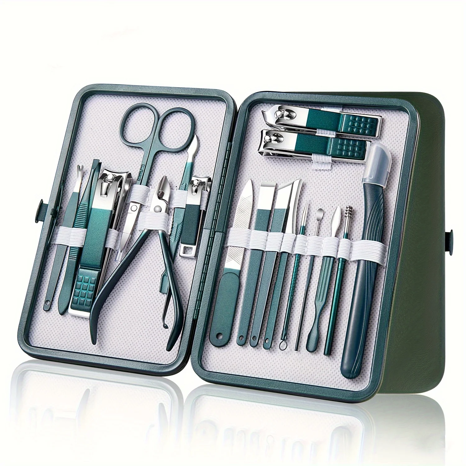 Deluxe Nail Care Kit: Premium Stainless Steel Manicure & Pedicure Set with Travel Case