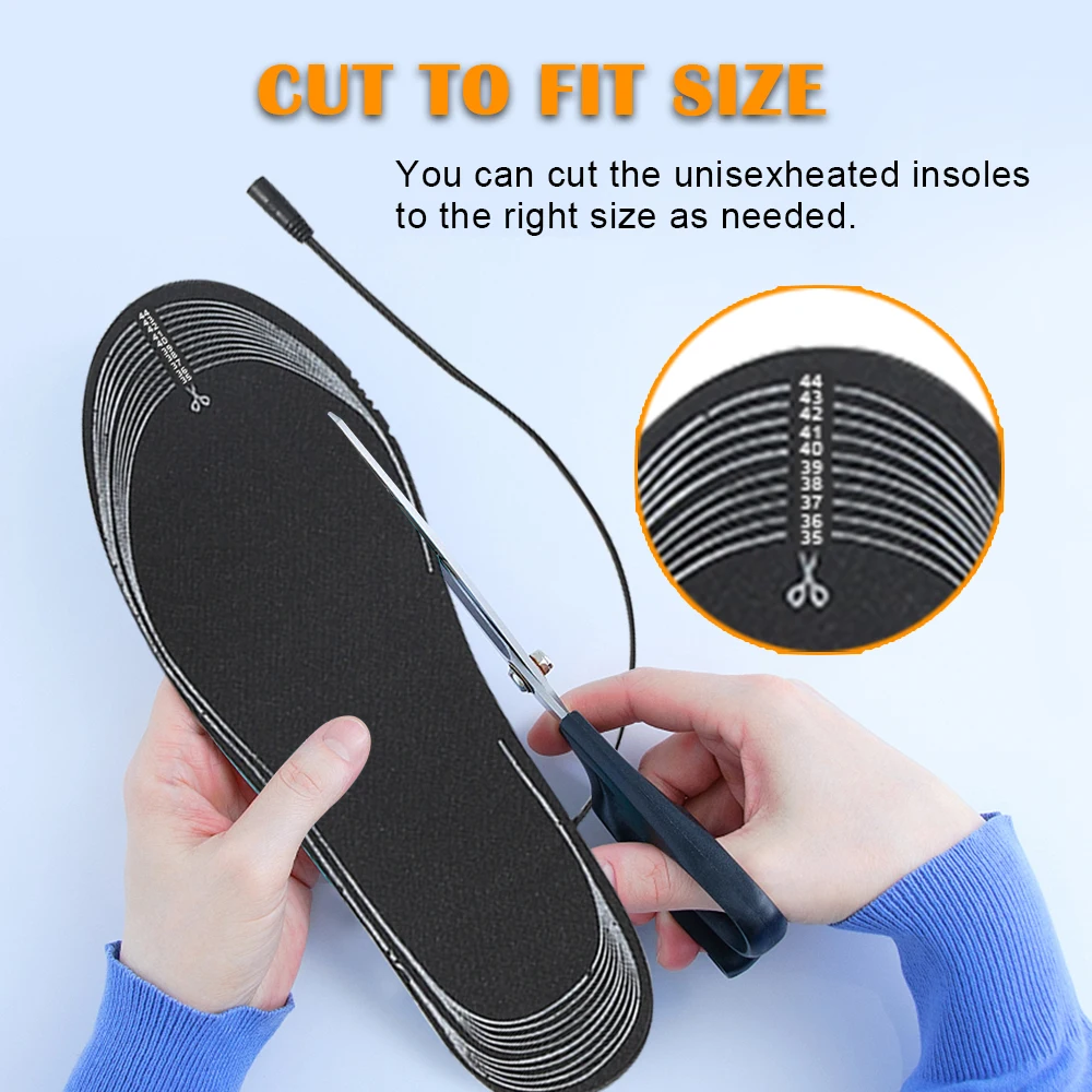 USB Heated Shoe Insoles for feet Electric Foot Warming Pad Warmer Sock Mat Winter Outdoor Sports Heating insoles shoe insoles orthopedic insoles heated shoe insoles