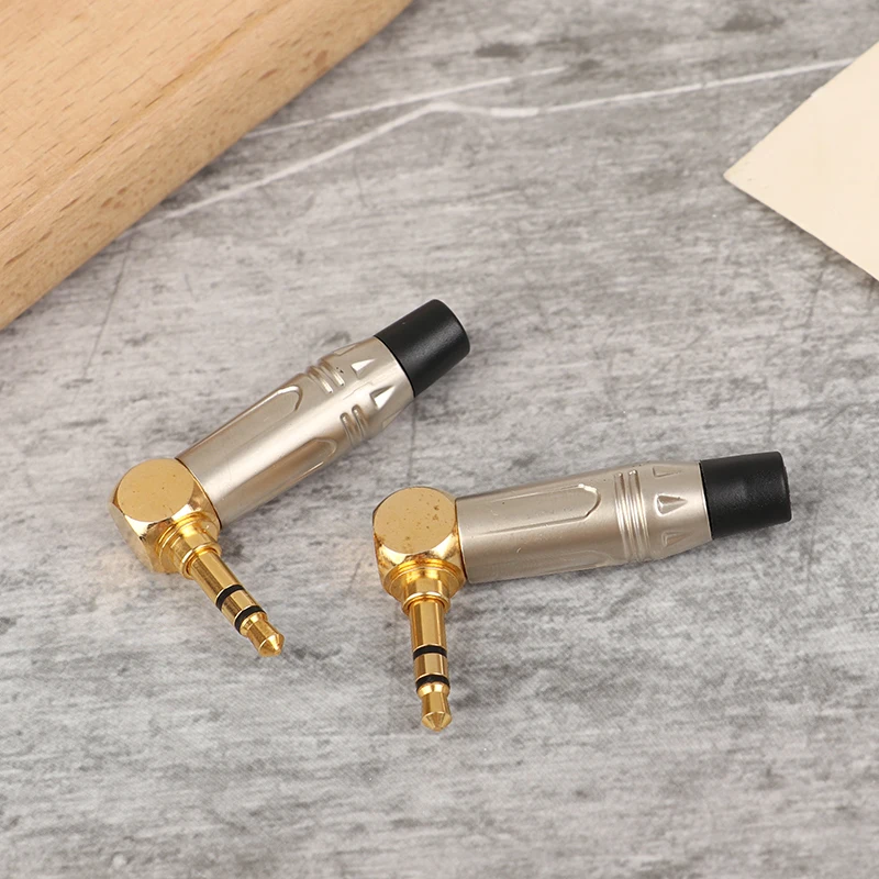 1Pc 직각 미니 잭 3.5mm 스테레오 직각 남성 플러그 오디오 수리 이어폰 납땜 어댑터 납땜 커넥터'