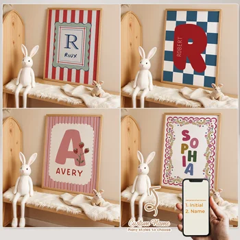 Custom Name Cartoon Wall Art 1