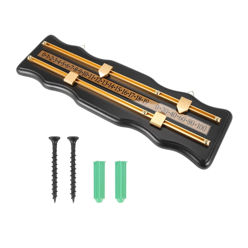 

Billiards Scoreboard Wall Mounted Scoreboard Snooker Scoreboard International Stained Wood Score Board