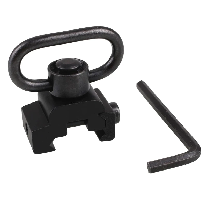 

Quick Release Sling Swivel Fit on 20mm Weaving Rails, Push Button Sling Swivel, for 2 Point Traditional Sling