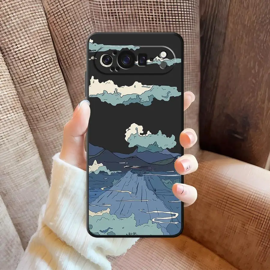 Anime Landscape Mountain Soft Cover Phone Case