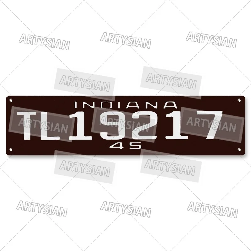 thumbnail image 1 of Letrero de metal con matrícula retro de estado de EE. UU. Letrero de hojalata de metal Decoración de pared Nuevo Hampshire Ohio Luisiana Utah Maryland Rhode Island, 1 of 5