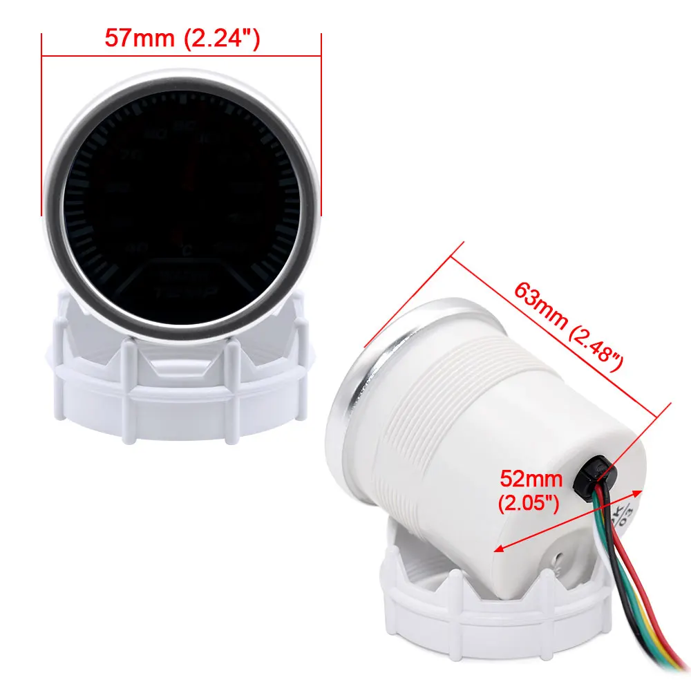 52mm Tachometer Oil pressure Psi Turbo Bar Oil Temp Water Temperature Exhaust Gas Temp Gauge Voltmeter EGT Gauge Car Racing,car gauge,exhaust temperature sensor