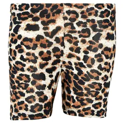 Zecmos Leopard Shorts Women's Fashion Base Shorts Fitness Shorts Women's Casual Skinny Stretch Shorts