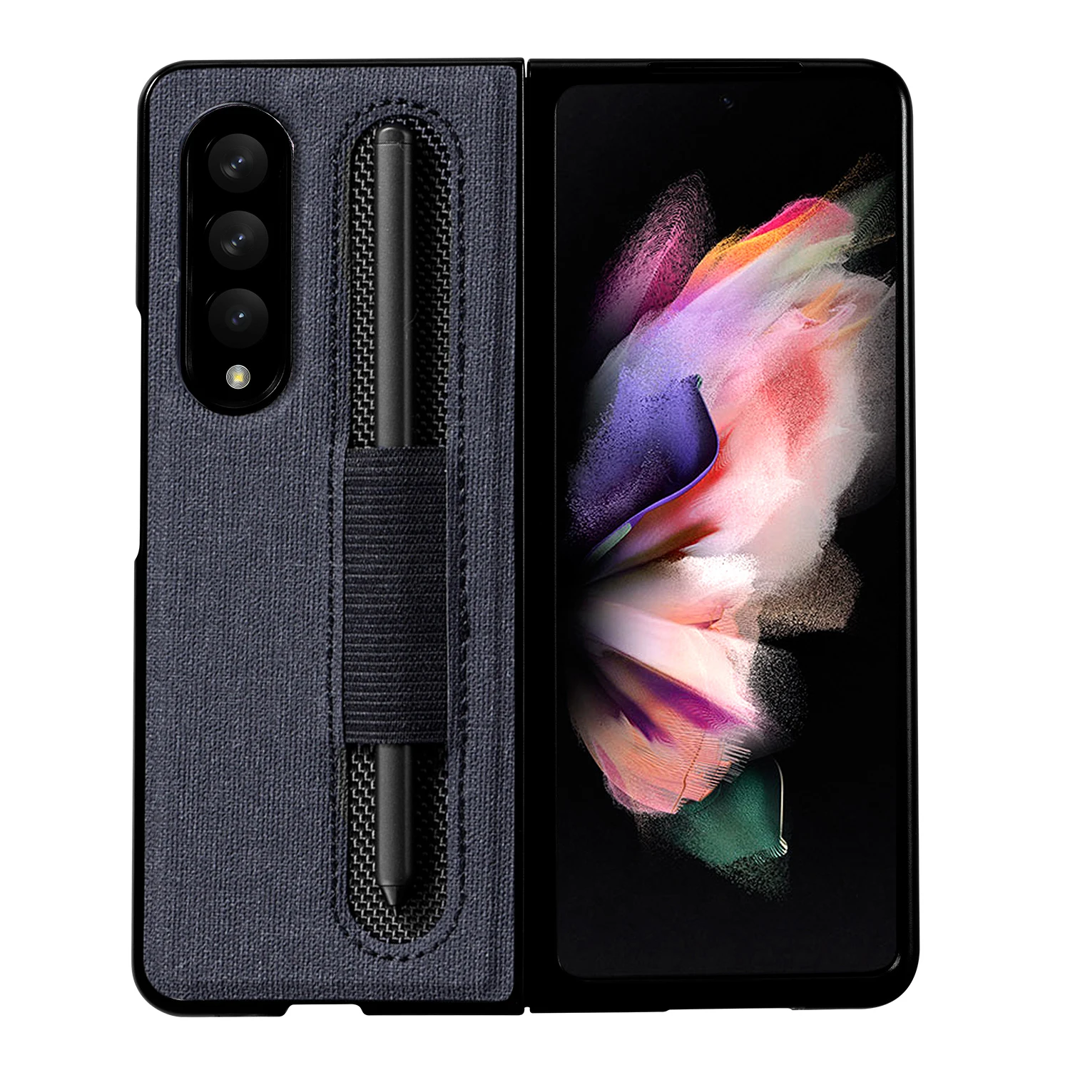 

Тонкий кожаный чехол-держатель для ручек для Samsung Galaxy Z Fold3 складной 4 складных 4 складных 3 противоударных чехла для телефона новинка