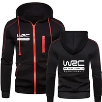 2024 World Rally Championship WRC Printed Men's Sportswear Fashion Zipper Hoodie Solid Men Sportswear Casual Warm Sportswear 1