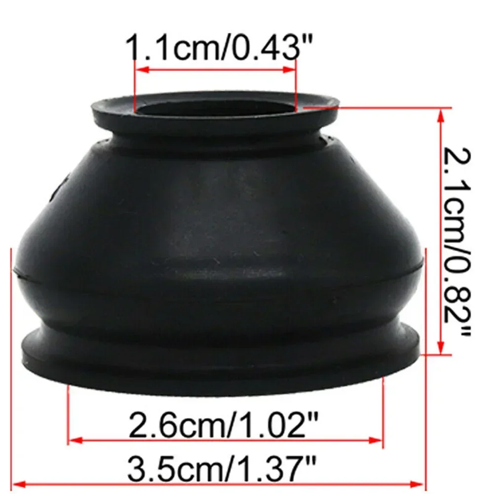 Universal HQ Rubber Tie Rod End Ball Joint Dust Boots 6Pcs Dust Cover Boot Gaiters For Chinese ATV Quad Go Kart atv ball joints