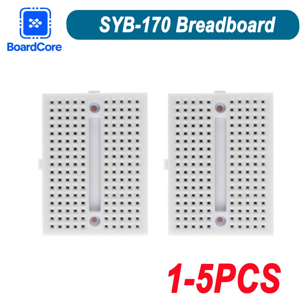 SYB-170 미니 브레드보드 키트 170 타이 포인트 35*47mm 무땜납 프로토타입 PCB 보드 아두이노, 라즈베리 파이용