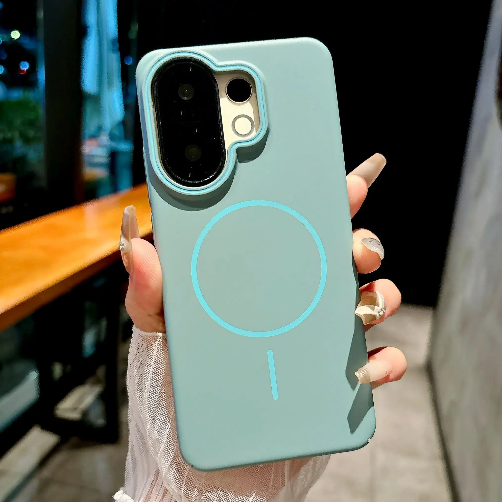 Luxury Slim Matte Magnetic Shockproof Phone Case - Premium Hard PC Cover