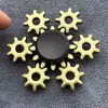 Metal Fidget Gyro Toy Brass Color Zinc Alloy Metal Hand Spinner Dice Exterior Smooth Spiner Gyro Toy Kid ADHD Anxiety 6