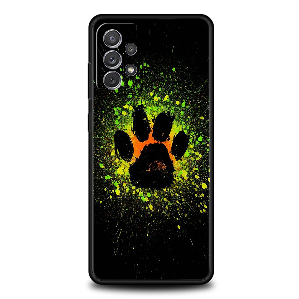 Cute Dog Paw Print Soft Shell Phone Case