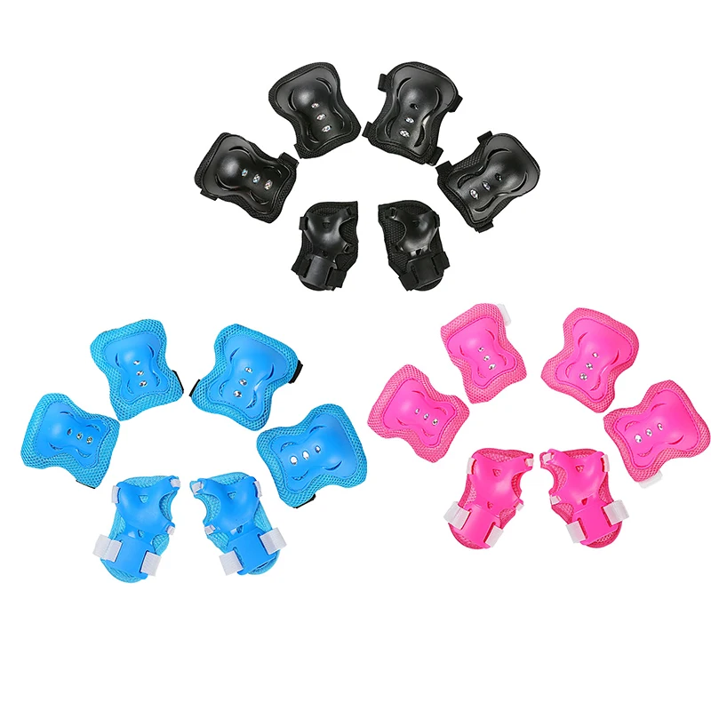 6 шт./компл. Защитное снаряжение для роликовых коньков Детские налокотники защита