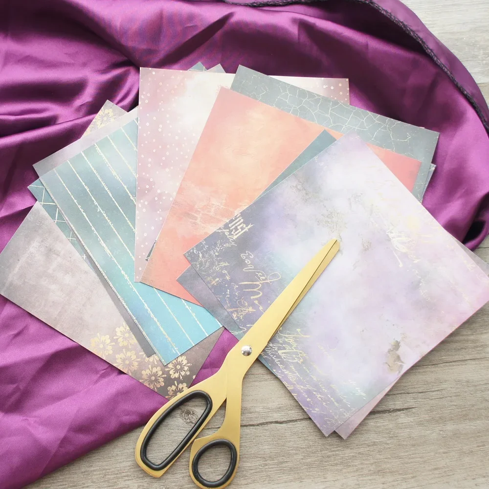 

2 Size Choose 24 Sheets DIY 12 Style 15.2*15.2cm Vintage Wall Paper Theme Craft Paper Scrapbooking Creative Handmade Gift Use