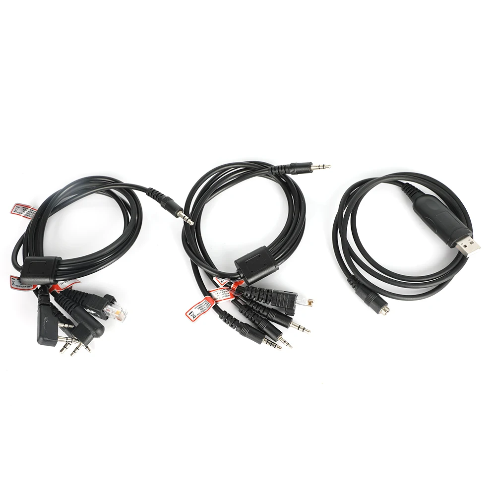 Gtwoilt 8 in 1 Programming Cable for Motorola PUXING BaoFeng UV-5R for Yaesu for Wouxun Hyt for Kenwood Radio Car Radio