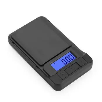 휴대용 정밀 저울 보정 기능 울트라 클리어 디스플레이, 정확한 전자 보석 그램 스케일, 200g * 0.01g/500g * 0.1g