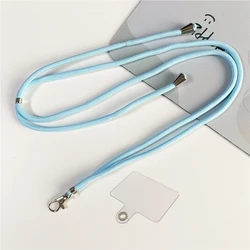 Navy Blue Adjustable Universal Phone Lanyard - 160cm Anti - Lost Neck Strap - Polyester / Nylon (Light blue)